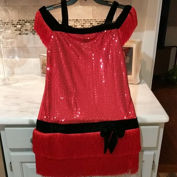 Flapper Dress Red Great Costume - Picture 1 of 3
